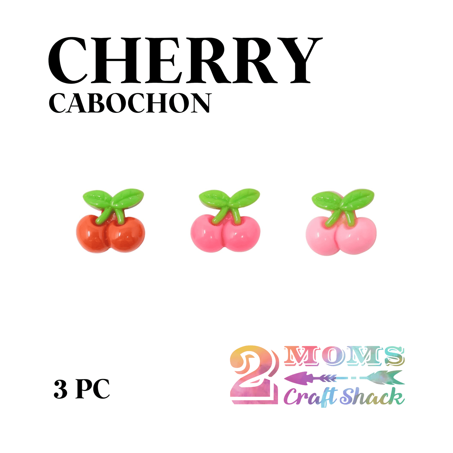 CHERRY CABOCHON - CRAFT SUPPLIES