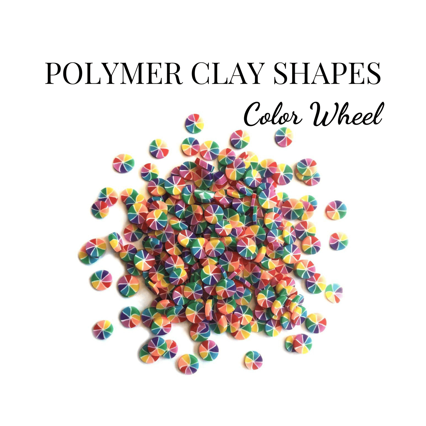 POLYMER CLAY SHAPES - COLOR WHEEL - CRAFT SUPPLIES