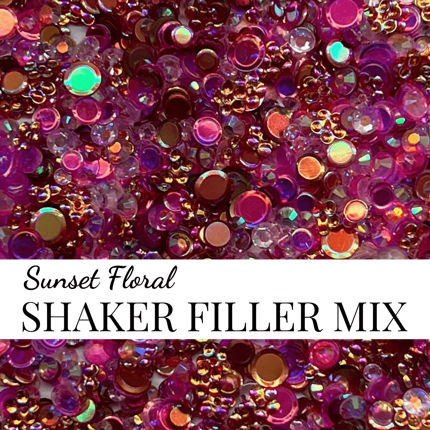 SHAKER FILLER MIX - FLORAL - CABOCHON