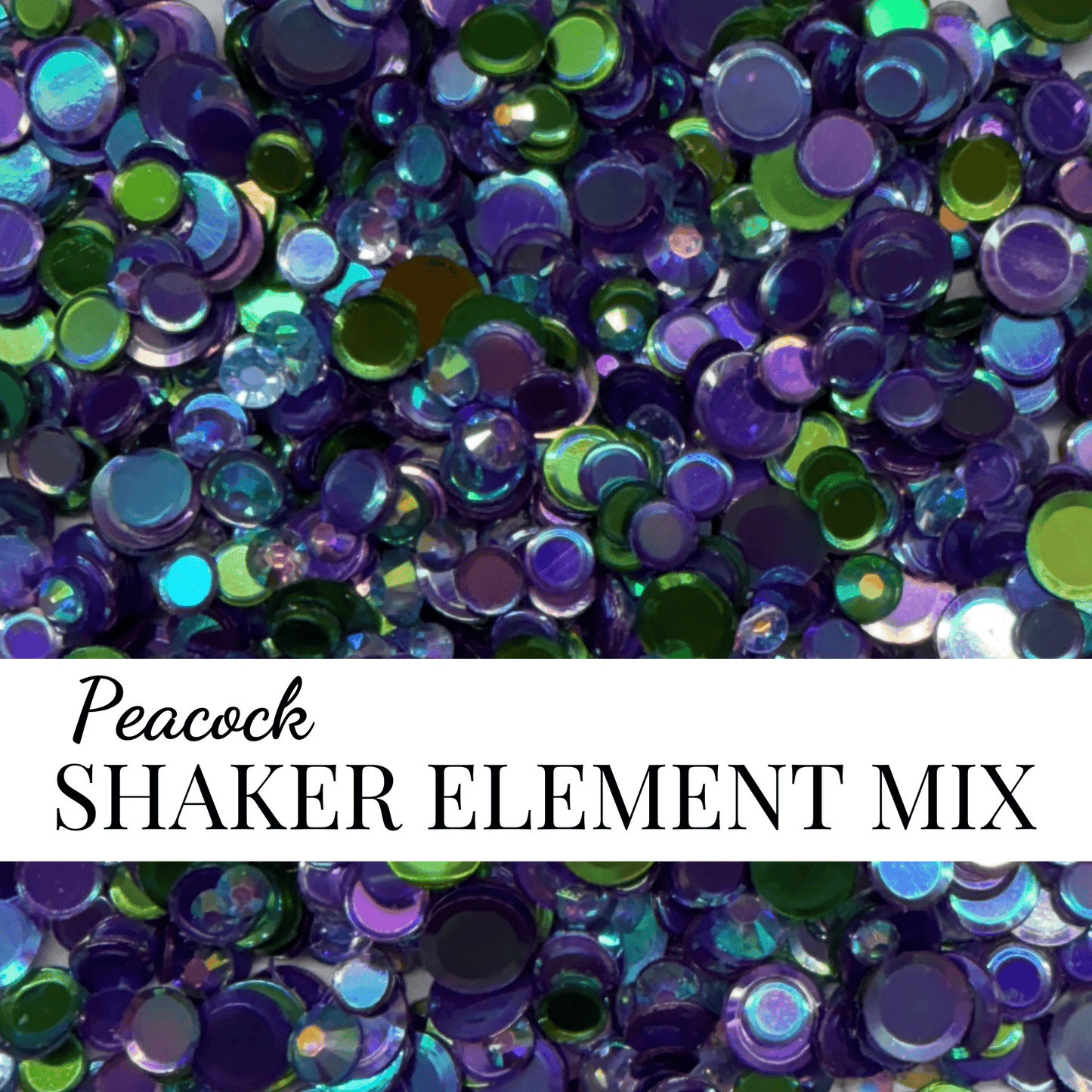 SHAKER FILLER MIX - PEACOCK - EMBELLISHMENT