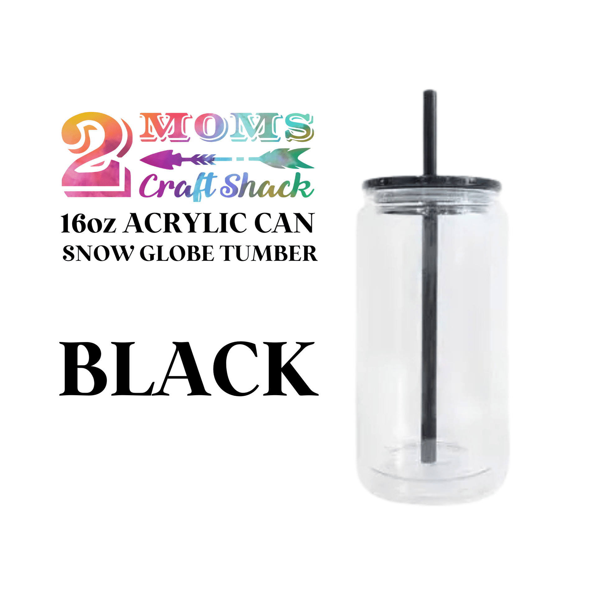 16oz ACRYLIC CAN SNOW GLOBE TUMBLER