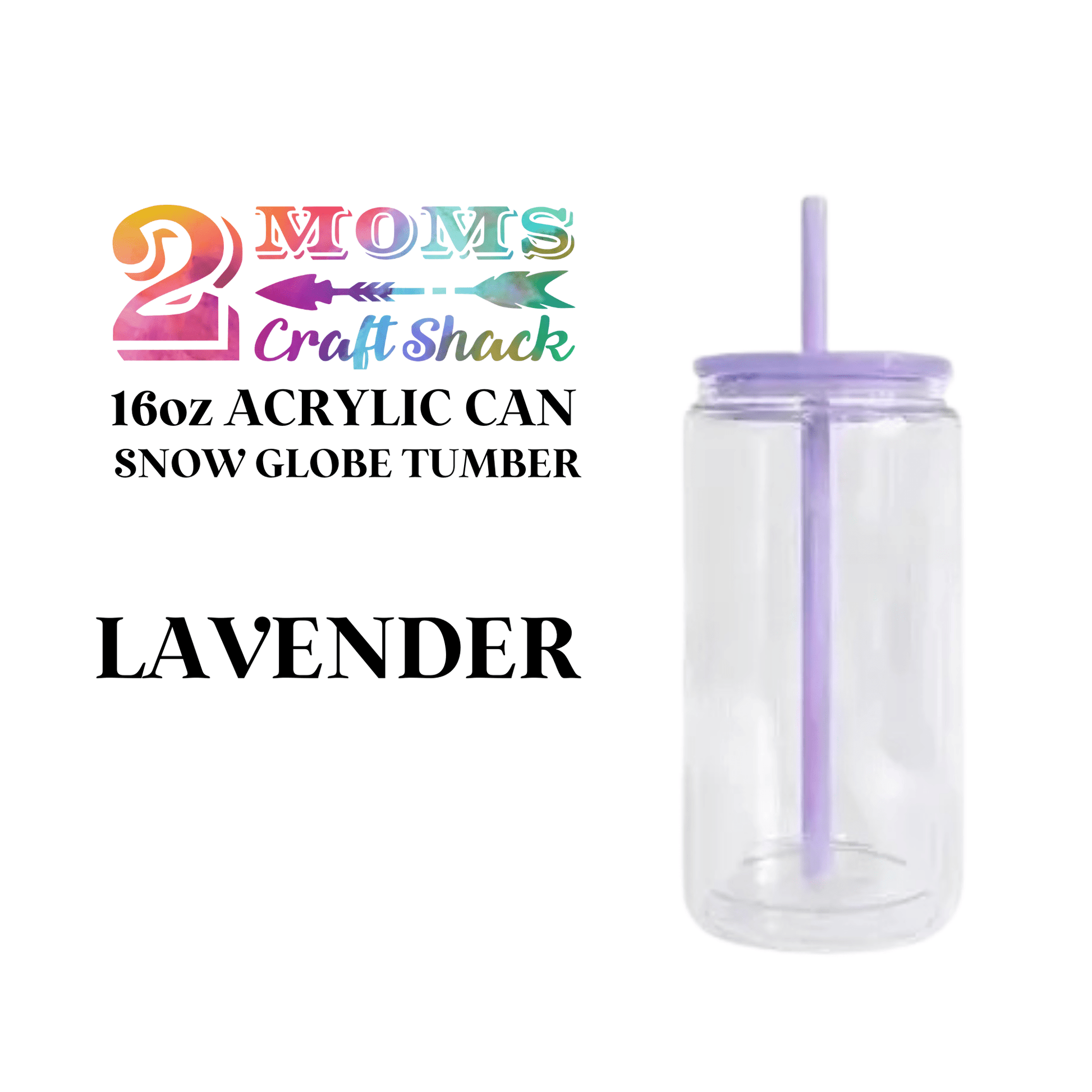 16oz ACRYLIC CAN SNOW GLOBE TUMBLER - BLANK
