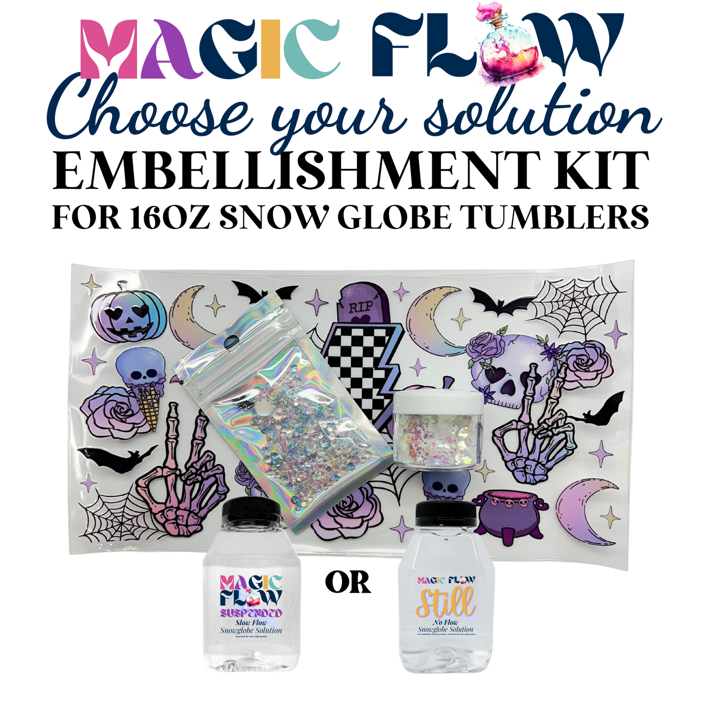 FLOWING GLITTER EMBELLISHMENT KITS