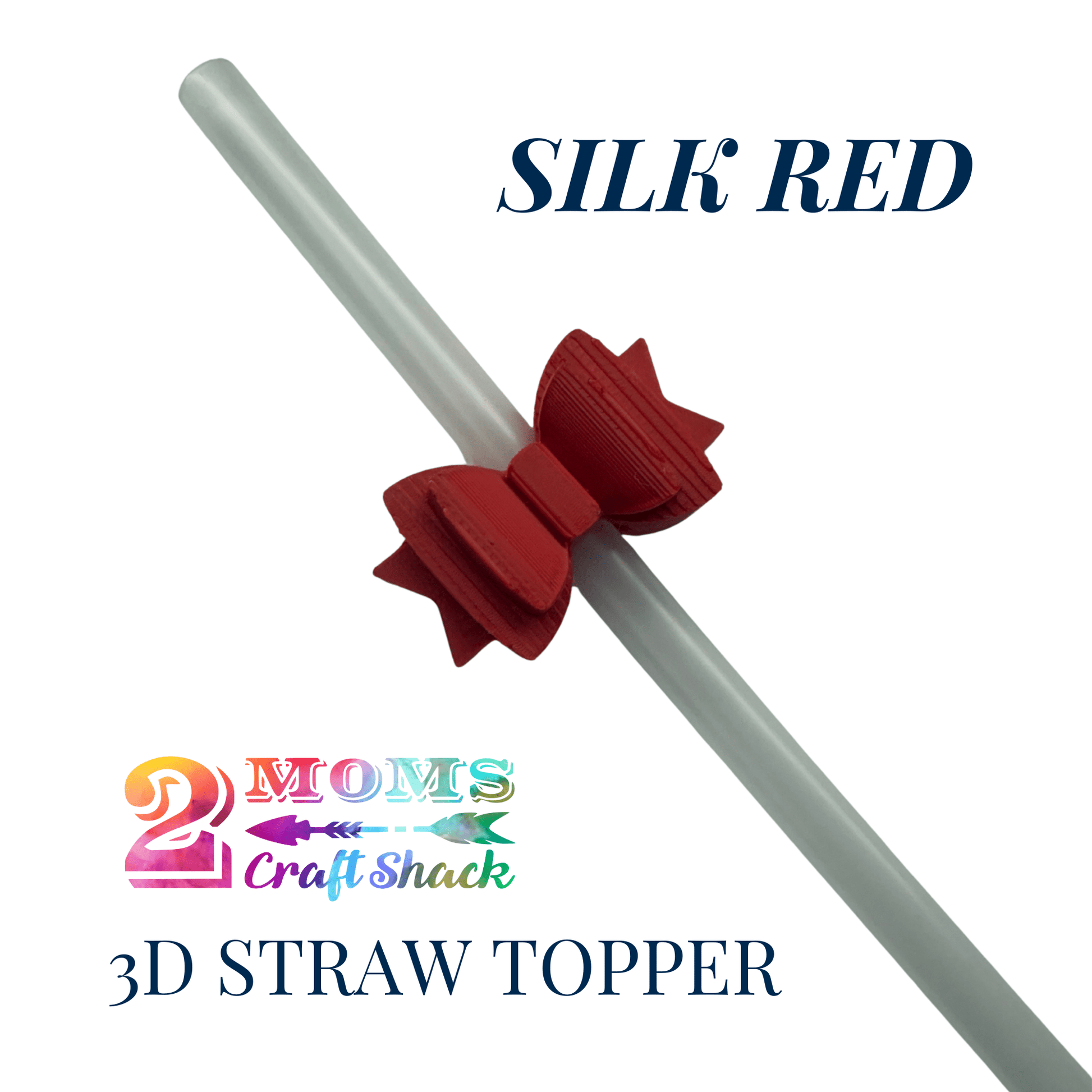 BOW - 3D STRAW TOPPER - NEW