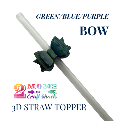 BOW - 3D STRAW TOPPER - NEW
