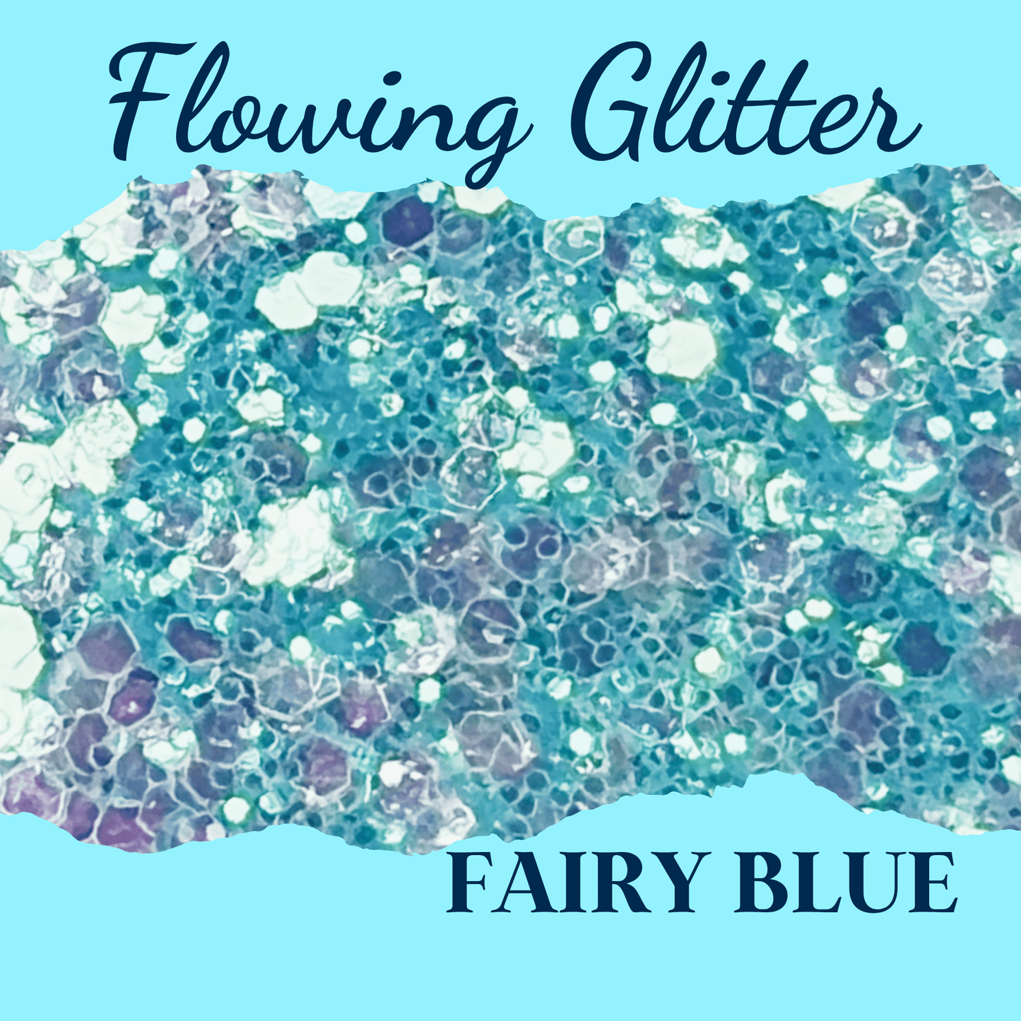 FAIRY BLUE - Flowing Glitter - glitter