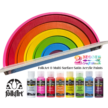 FolkArt ® Multi - Surface Satin Acrylic Paint - 2 oz - NEW