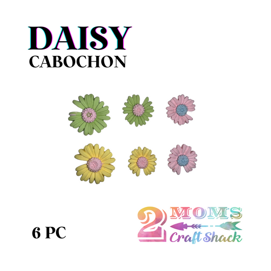 LARGE DAISY - 6PC CABOCHON