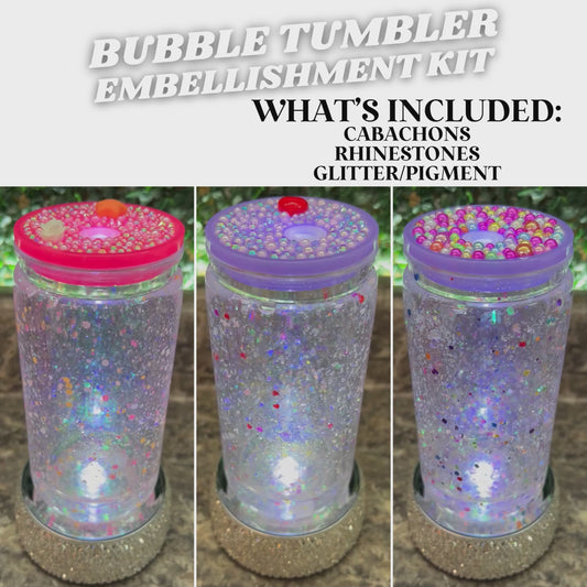 BUBBLE EMBELLISHMENT KITS FOR 16OZ SNOW GLOBE TUMBLER