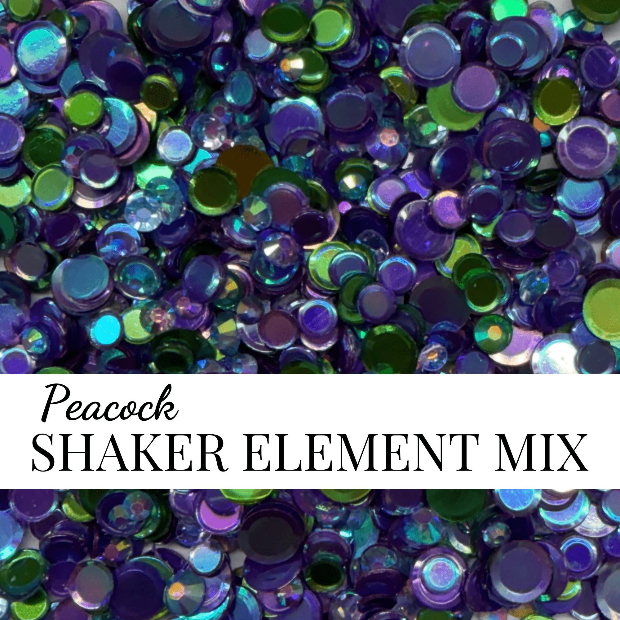 SHAKER FILLER MIX - PEACOCK - 2 Moms Craft Shack