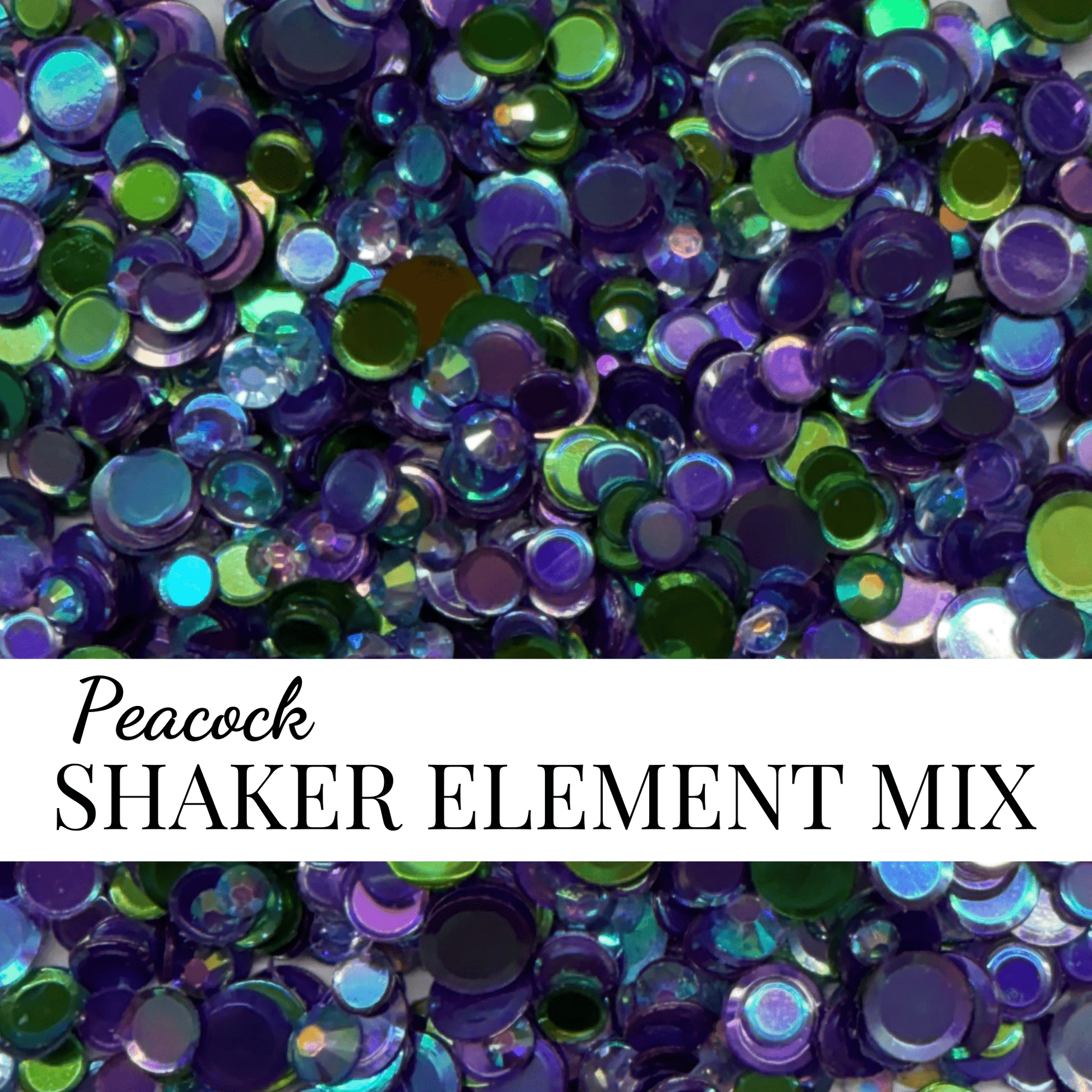 SHAKER FILLER MIX - PEACOCK - EMBELLISHMENT