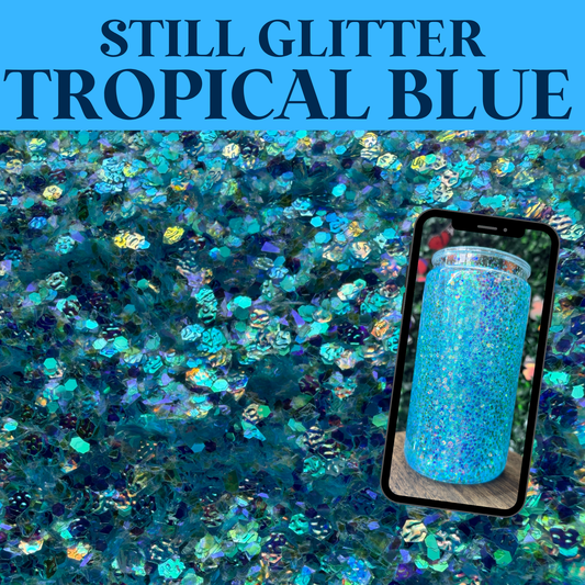TROPICAL BLUE - Still Glitter - glitter