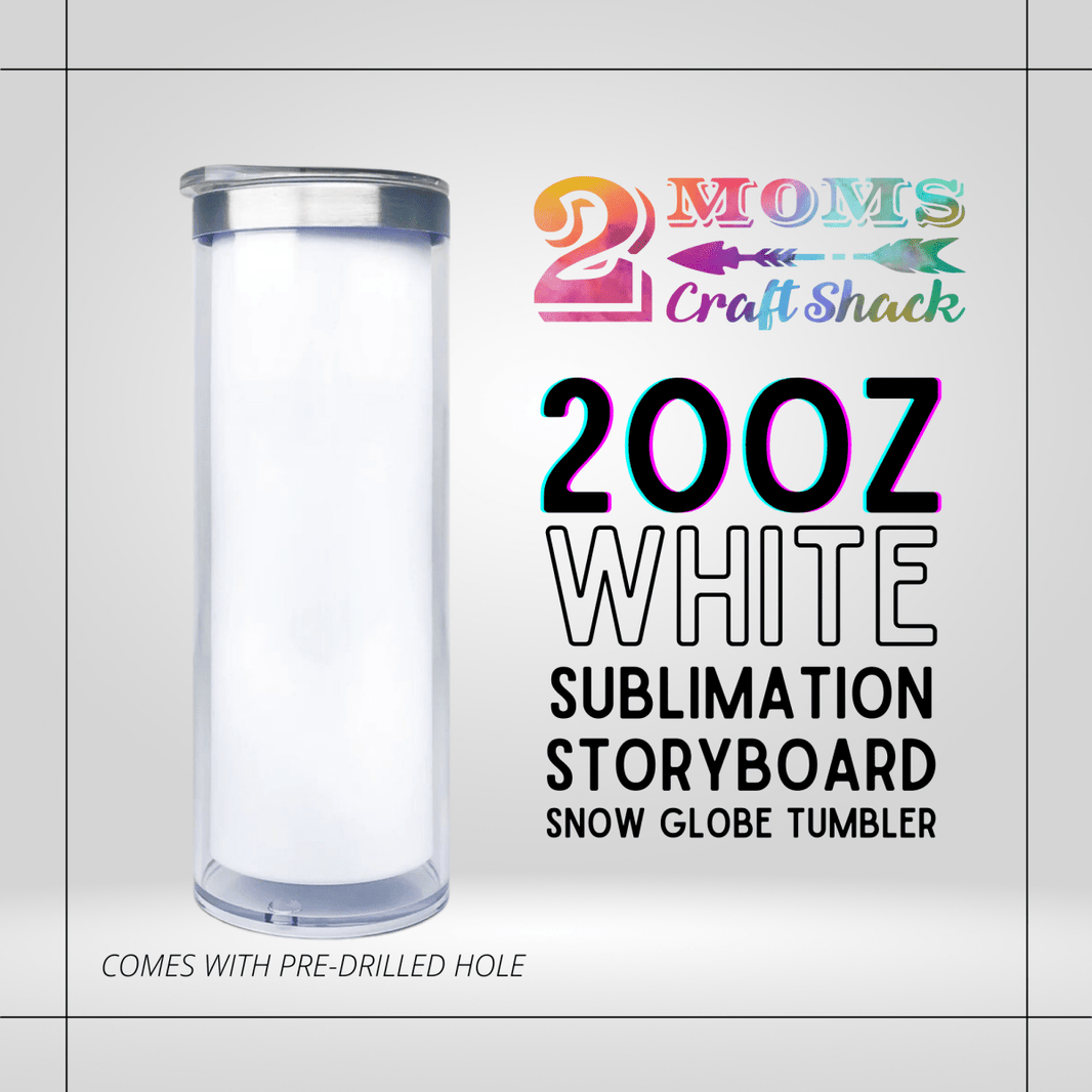 SnowGlobe Tumbler Making supplies 2 Moms Craft Shack
