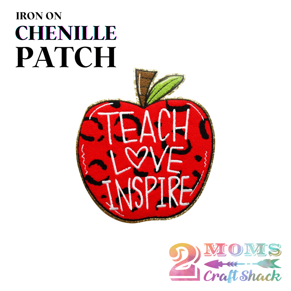 APPLE - IRON-ON CHENILLE PATCH - CHENILLE PATCH