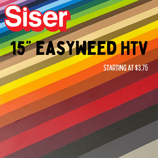 CLOSEOUT - 15" SHEETS OR ROLLS SISER EASYWEED HTV - 15"