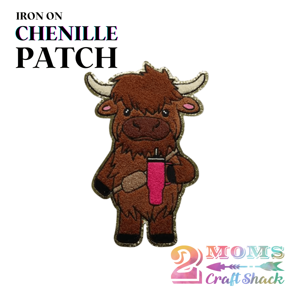 HEIFER - IRON-ON CHENILLE PATCH - CHENILLE PATCH