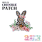 LEOPARD BUNNY - IRON-ON CHENILLE PATCH - CHENILLE PATCH