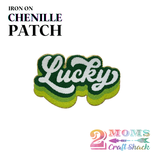 LUCKY RETRO - IRON-ON CHENILLE PATCH - CHENILLE PATCH