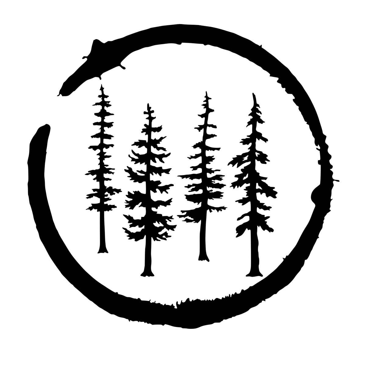 SKINNY TREES CIRCLE - DIGITAL