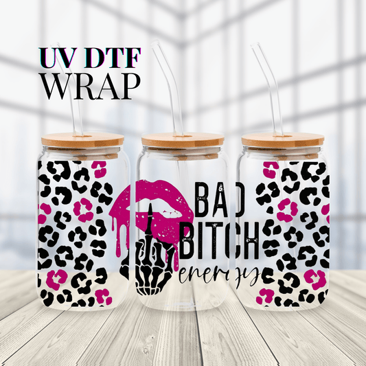 UV DTF - BAD BITCH ENERGY WRAP - DECAL